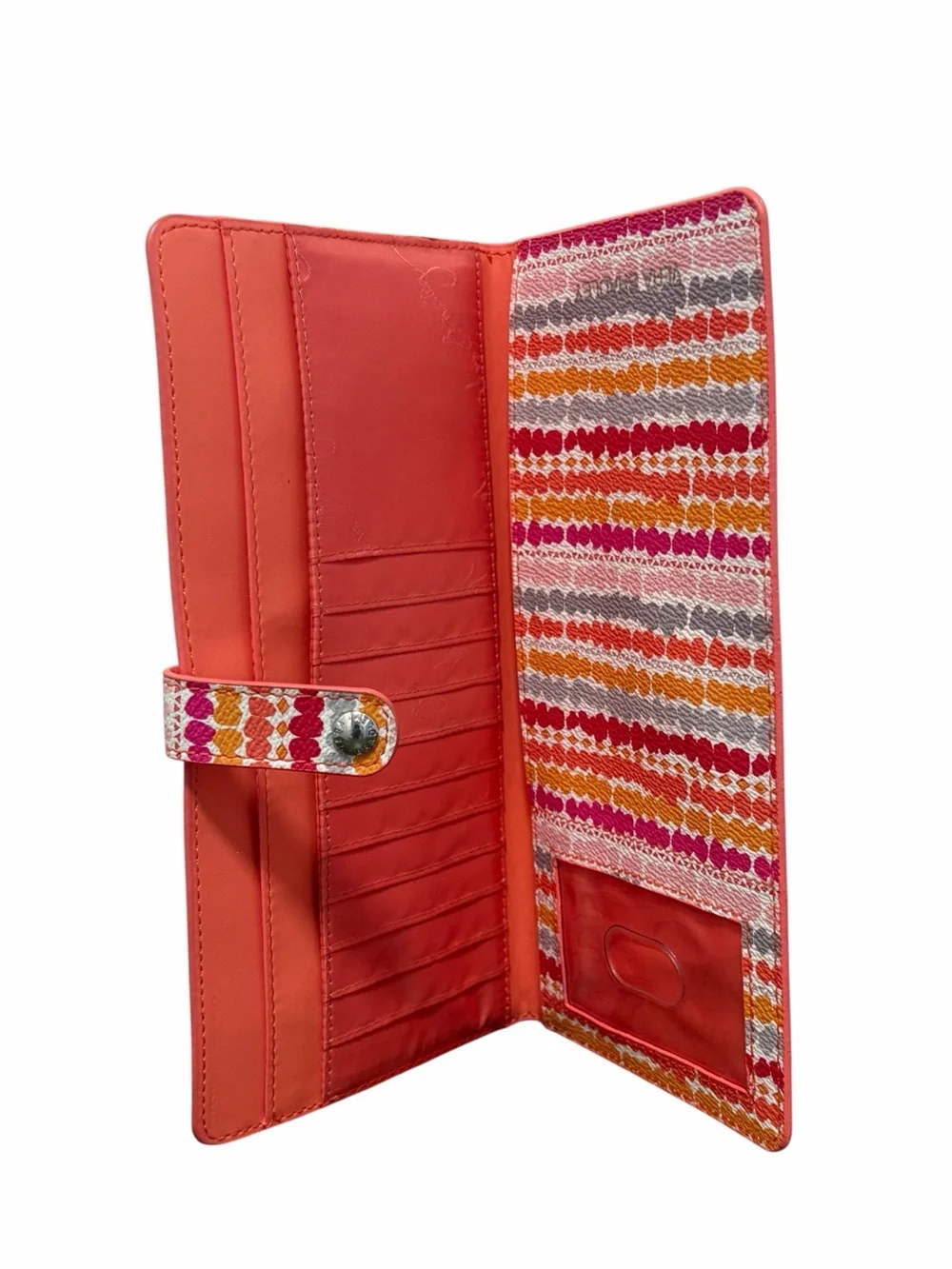 Vera Bradley Confetti Stripe Slim Travel Passport Organizer Bifold Wallet - NWOT